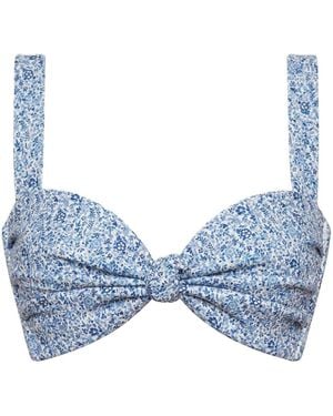Montce Petite Fleur Hayden Bikini Top - Blue