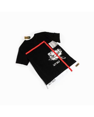 Chuks Collins Act Self Short Sleeve T-Shirt - Black