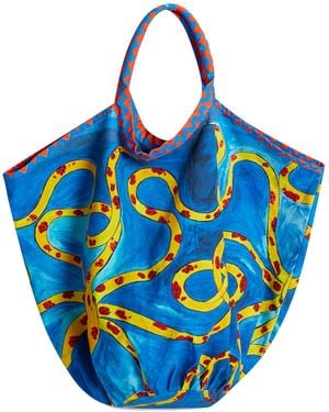 Casa Atelier by Ferdinando Fusco Octopus Maxi Bag - Blue