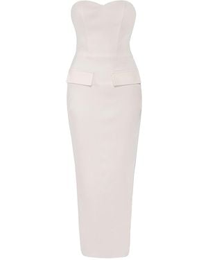 Vestiaire d'un Oiseau Libre Wool Midi Dress - White
