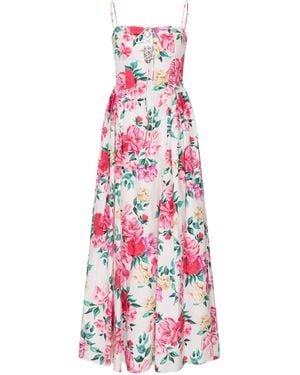 Decolet the label Raquel Floral Maxi Dress - Red