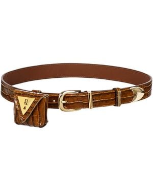 Vazaf Pocket Belt Croco - Brown
