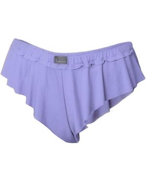 Loreen Label Bamboo Cute Wavy Shorts - Purple