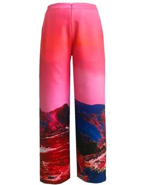 Maxjenny Wide Slouchy Trousers - Red