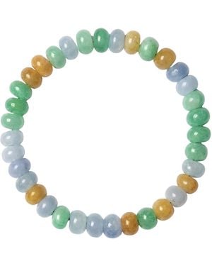seree Field Beaded Jade Bracelet - Blue