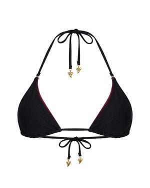 Made for It She Bites Tie Top - Black
