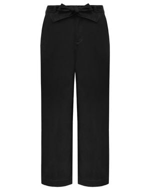 Mandragora Remo – Straight-Leg Cotton Cropped Trousers - Black