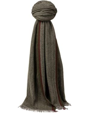 Kinalba Talisker Herringbone Scarf - Green