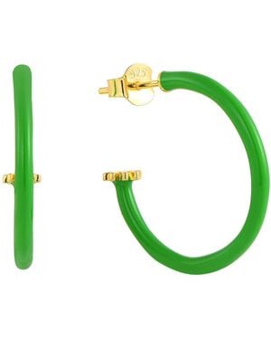 Pinnole Earrings - Green
