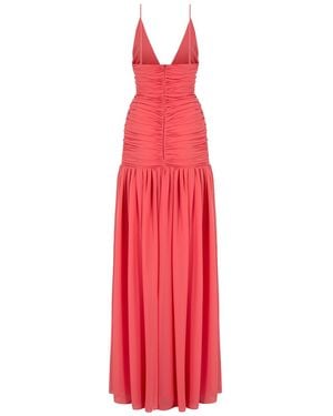 Herfetch Neutrals Maxi Peachy Dress-Coral - Red