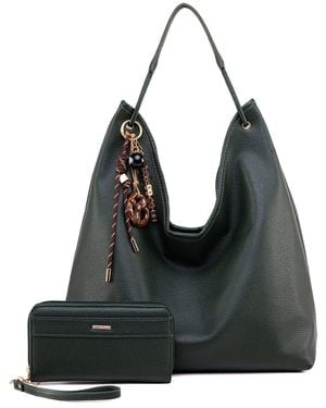 Mkf Collection - J'omor Eloa Hobo Bag With Wallet - Black