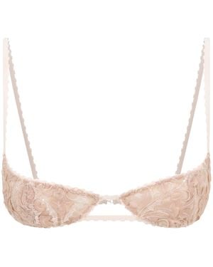Belle -et-BonBon Embroidered Bralette - Pink