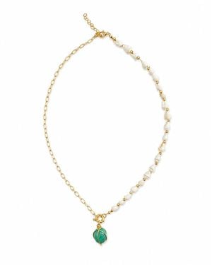 Decolet the label Azure Shell Necklace - Metallic