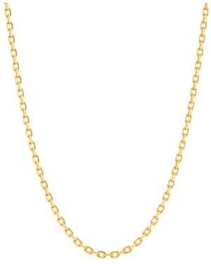7879 Diamond Cut Cable Chain Necklace - Metallic