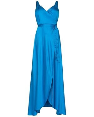 Roses Are Red Aloise Wrapdress - Blue