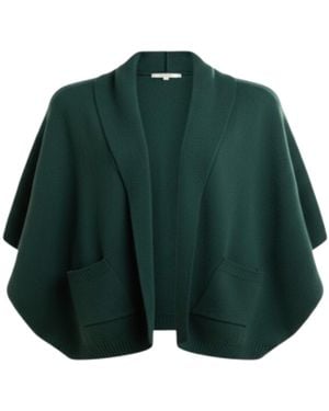 Saachi Open Front Oversized Cardigan Jumper - Green