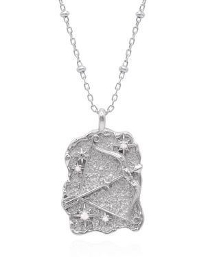 Luna Charles Solara Zodiac Necklace - White