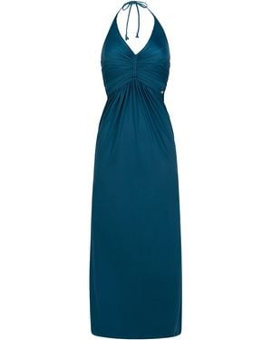 Chic by Lirette Halter Dress Natural - Blue