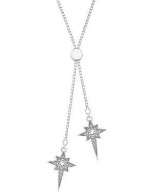 CarterGore North Star Sterling Slider Necklace - Metallic