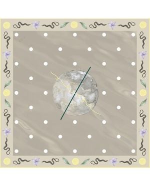 Cier Snake Moon Scarf - Natural