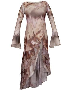 Neoblu Chapola Dress Print Cafe - Brown