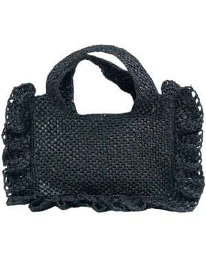 Zanatany Concepts Floute Raffia Bag - Blue