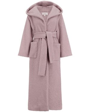 Azzali Hoodie Style Jacket With Belt - Purple