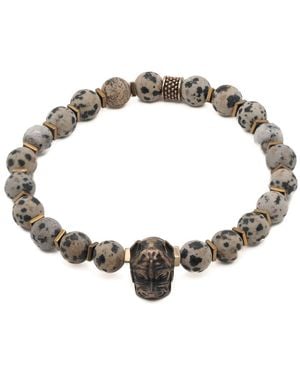 Ebru Jewelry Dalmatian Jasper Dog Bracelet - Metallic