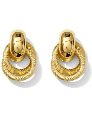 Alexie of Athens Zina Hoop Drops - Metallic