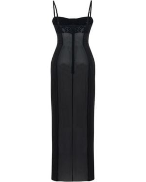 Pcfg Daydreamers Strappy Dress With Tulle Detail - Black