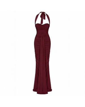 Herfetch Maxi Diana Dress- Burgundy - Red