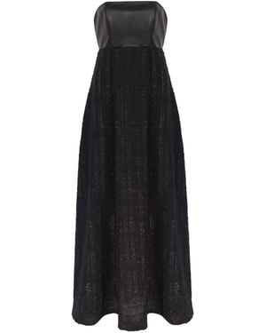 Mirimalist Vega Strapless Maxi Dress - Black