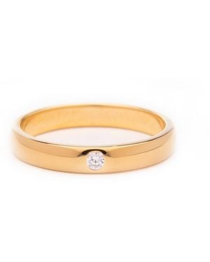Belinda Jewelz Centre Stone Polished Band Ring - White