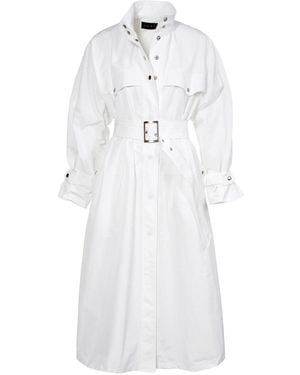 AGGI by HALEWSKI Vanda White Milk Trench Coat