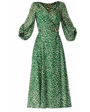 SACHA DRAKE Cloudland Wrap Dress - Green