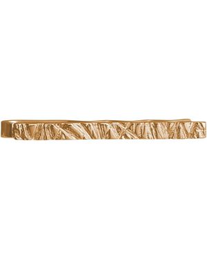 Edge Only Rugged Tie Bar 18Ct Vermeil - Metallic