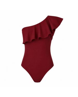 Rive & Rituel Aelia Bordeaux Bodysuit - Red