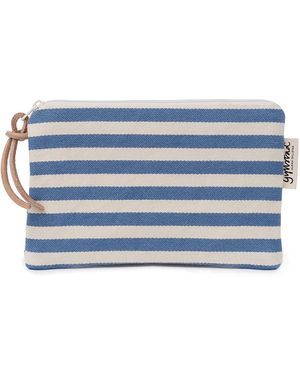 Gyllstad Bea Stripe Riviera Makeup Purse - Blue
