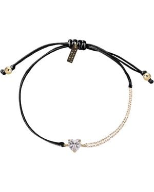 Adriana Pappas Designs Dainty Cz Heart Bracelet - Yellow