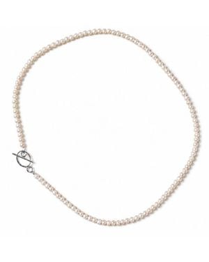 Silver Moon Pure Pearl Sterling Necklace - Metallic