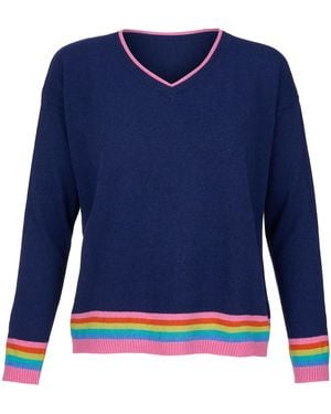 At Last Cashmere Mix Sweater - Blue