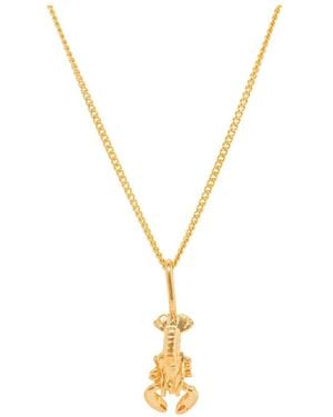 Katie Mullally Lobster Plated Necklace - Metallic