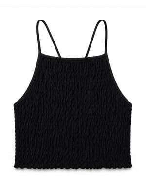 Planet Loving Company Modal Smocked Top - Black