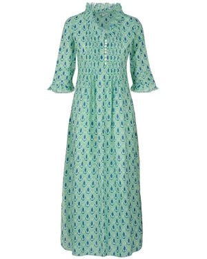At Last Annabel Cotton Maxi Dress - Green