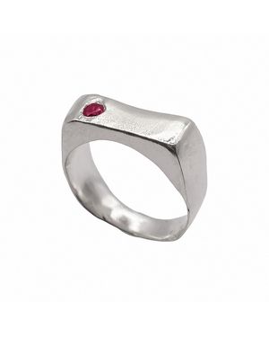 Moca Jewellery Grace Bow Ring - Metallic