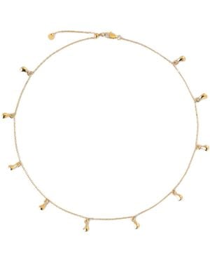 Elk & Bloom Dream Drop Chunky Teardrop 14K Choker Necklace - Natural