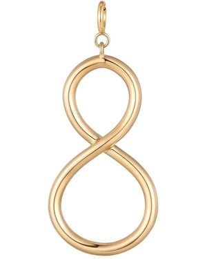 Larisa Beaumont Infinity Charm – 14K Solid Pendant - Metallic