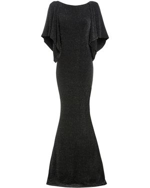 Sarvin Cowl Back Gown - Black