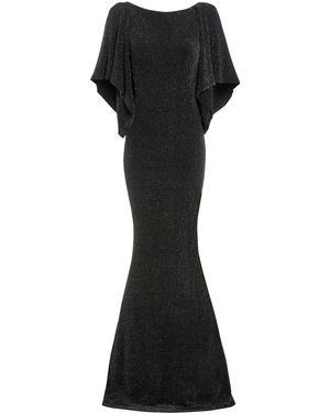 Sarvin Cowl Back Gown - Black