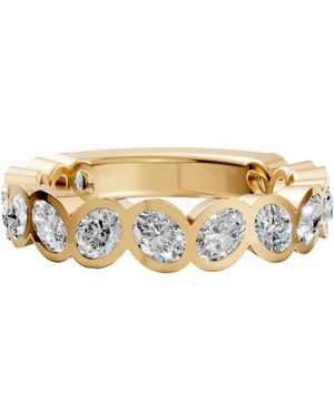Aya Fine Jewelry Oval Lab Diamond Anniversary Ring - Metallic
